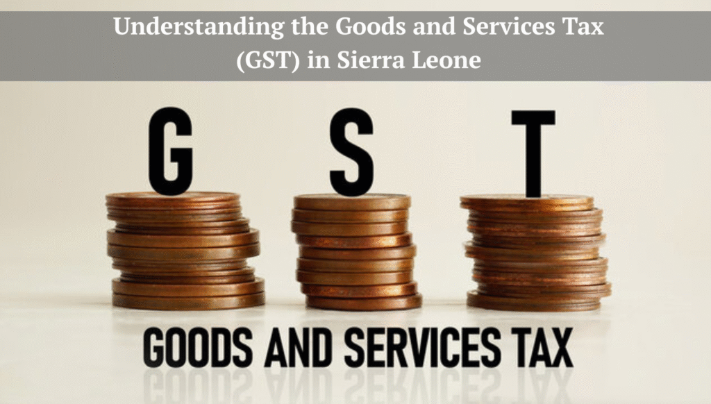 Stacks of coins labeled GST representing Goods and Services Tax